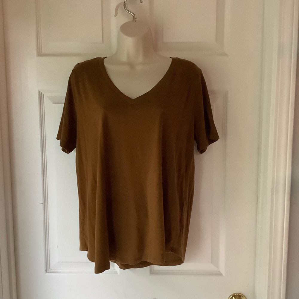 Terra & Sky v neck tee size 0X